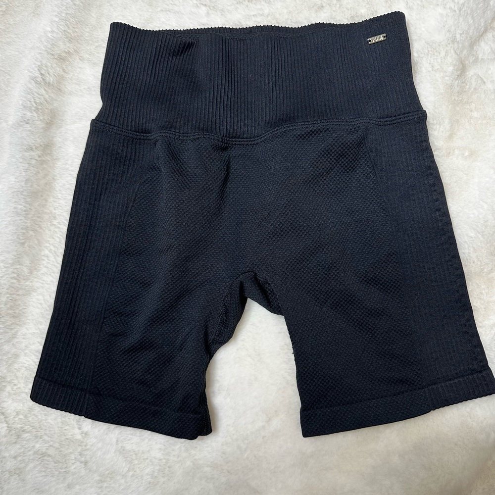PINK Victoria's Secret Black Athletic Shorts High-Waisted